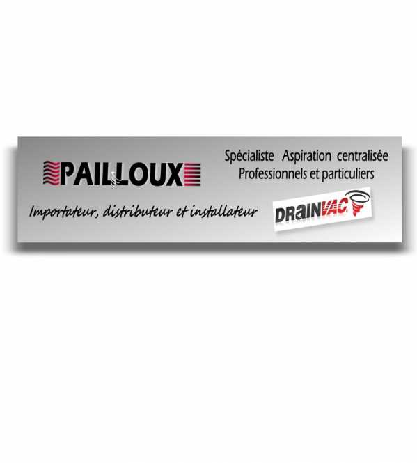 Plaque de montage PVC utilitaire ASPIRATION centralisée drainvac PL-1101 S.A.S Pailloux 